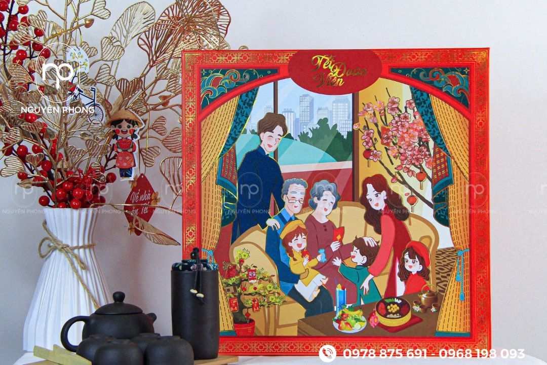 Mẫu hộp quà Tết có sẵn tại Nguyên Phong

